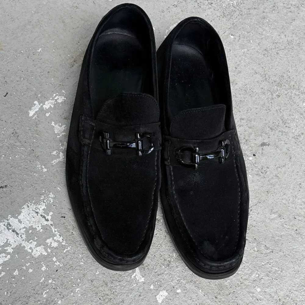 Ferragamo suede loafers